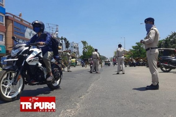 Corona Curfew Falls on Day 8 in Agartala Municipal Corporation (AMC) : Night Curfews Statewide : Covid Positivity Rate at 6.84% 